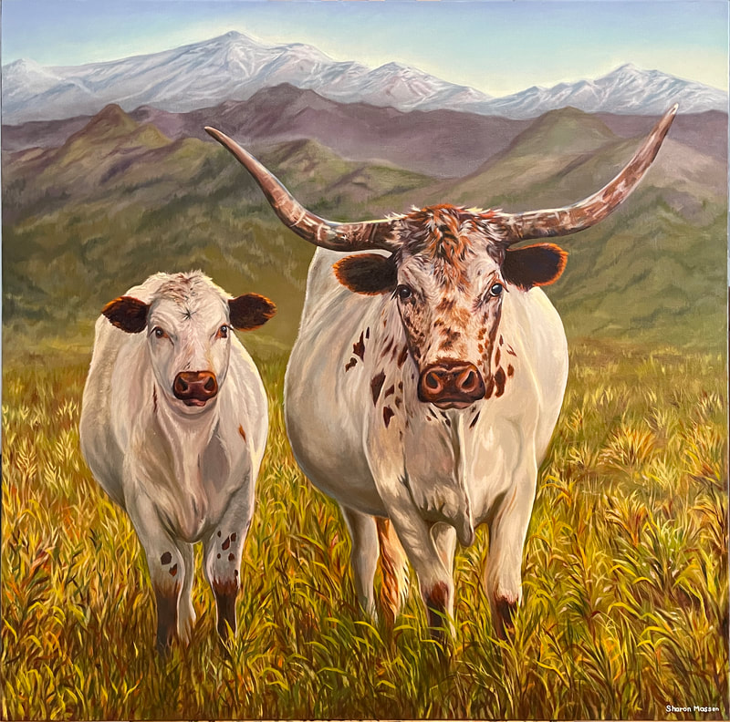Sharon Massen - Cows painting